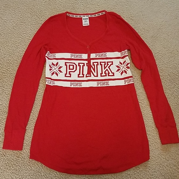 PINK Victoria's Secret Tops - Victoria Secret PINK thermal shirt PINK Victoria's Secret Tops - Victoria Secret PINK thermal shirt